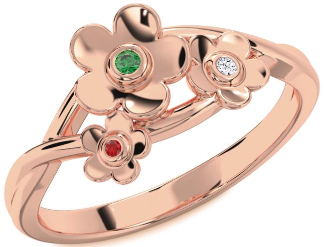 Rose Gold Flower Ring