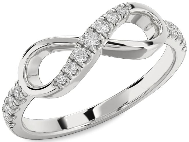 Diamond Platinum Infinity Ring
