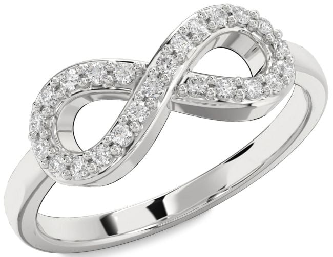 Diamond Platinum Infinity Ring