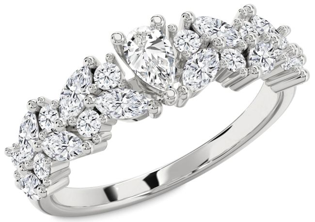 Diamond Platinum Pear Engagement Ring